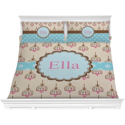 Kissing Birds Comforter Set - King (Personalized)