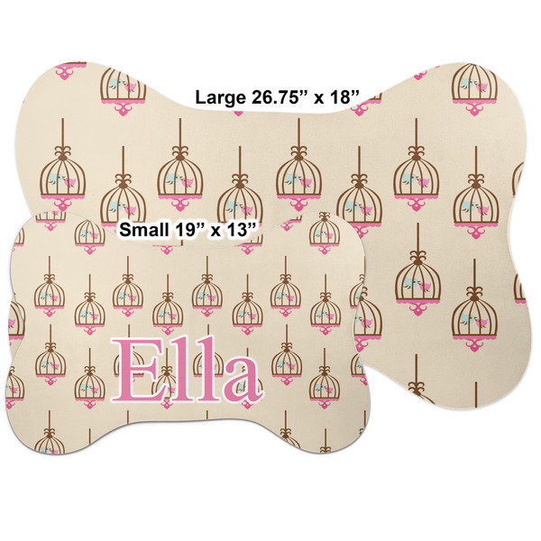 Kissing Birds Bone Shaped Mat Comparison