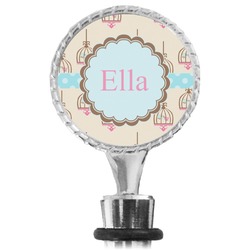 Kissing Birds Wine Bottle Stopper (Personalized)