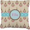 Kissing Birds Faux-Linen Throw Pillow 20" (Personalized)