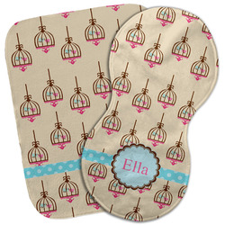 Kissing Birds Burp Cloth (Personalized)