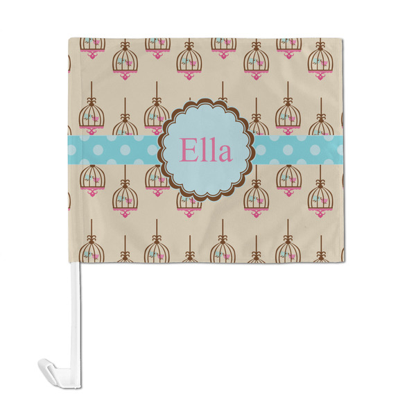 Kissing Birds Car Flag - Large - FRONT