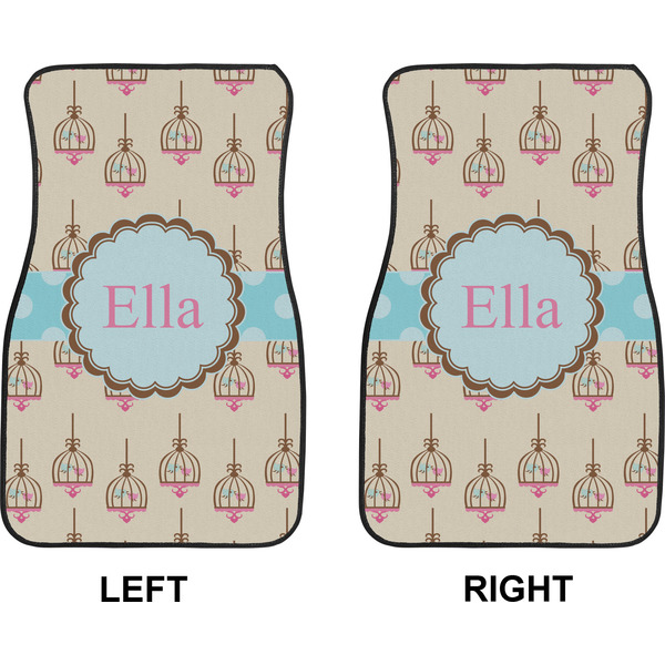 Kissing Birds Car Mat Front - Approval