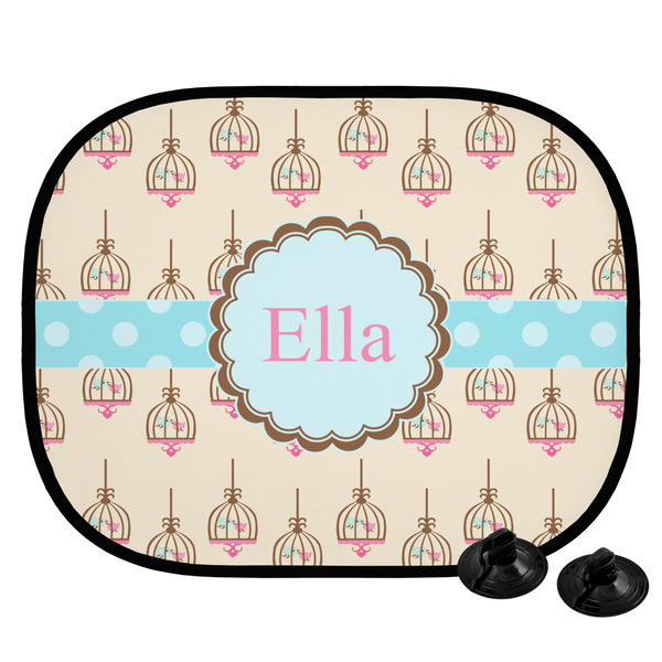 Custom Kissing Birds Car Side Window Sun Shade (Personalized)