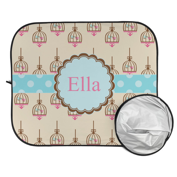 Kissing Birds Car Sun Shades - FOLDED & UNFOLDED