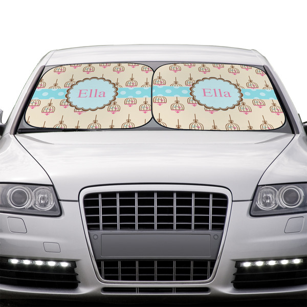 Kissing Birds Car Sun Shades - IN CONTEXT