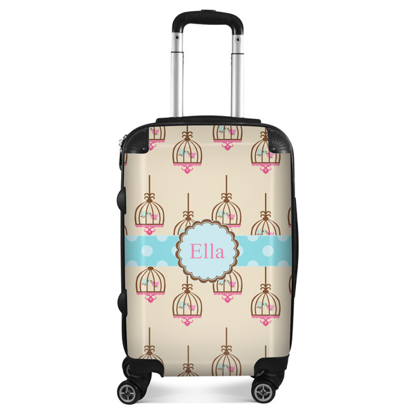 Custom Kissing Birds Suitcase - 20" Carry On (Personalized)