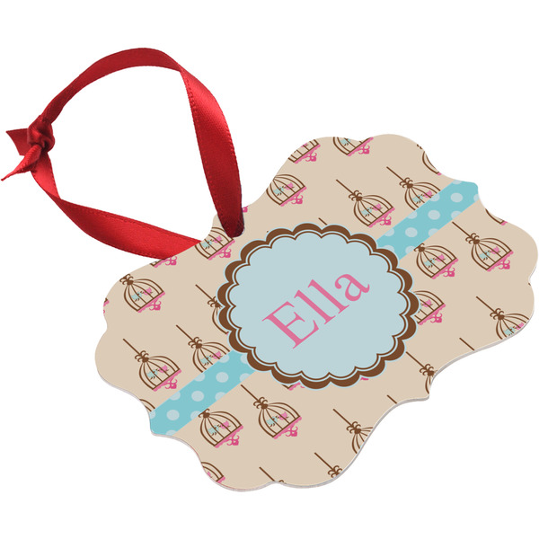 Kissing Birds Christmas Ornament