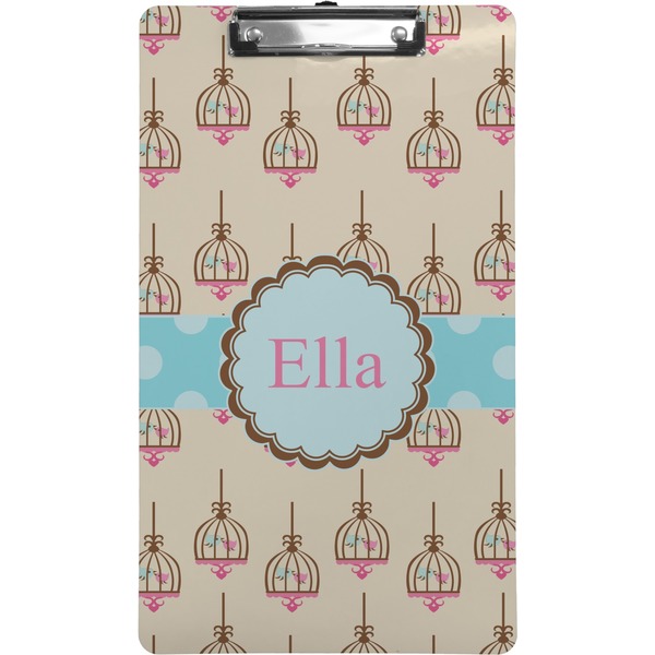 Custom Kissing Birds Clipboard (Legal Size) (Personalized)