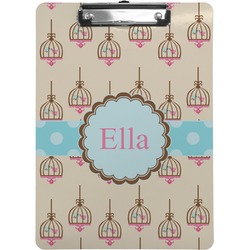 Kissing Birds Clipboard (Letter Size) (Personalized)