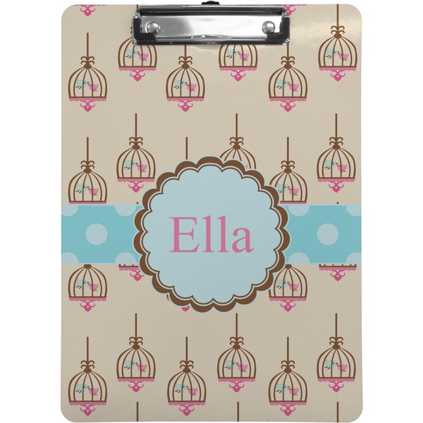 Custom Kissing Birds Clipboard (Personalized)