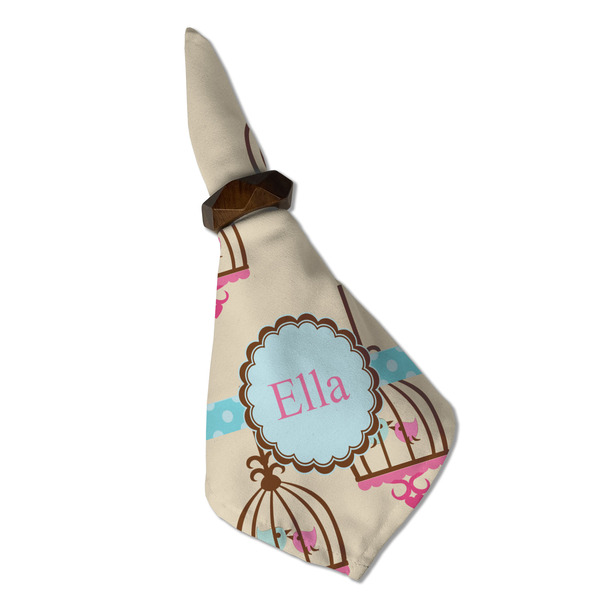 Kissing Birds Cloth Napkins - Personalized Dinner (Folded in Ring) (MAIN)