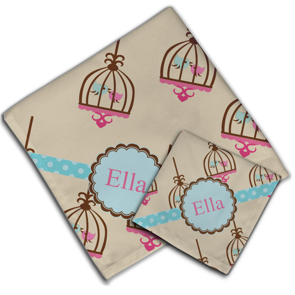 Kissing Birds Cloth Napkins - Personalized Lunch & Dinner (PARENT MAIN)