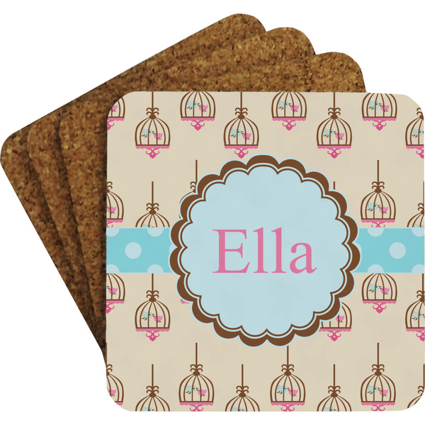 Kissing Birds Coaster Set (Personalized)