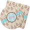 Kissing Birds Rubber Backed Coaster (Personalized)