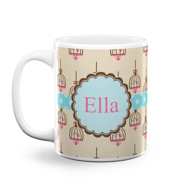 Custom Kissing Birds Coffee Mug (Personalized)