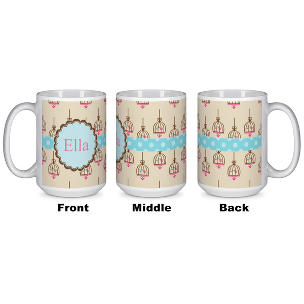 Kissing Birds Coffee Mug - 15 oz - White APPROVAL