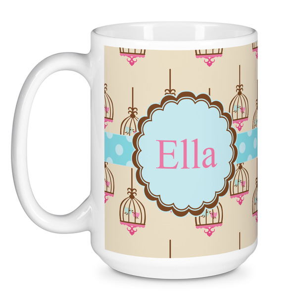 Kissing Birds Coffee Mug - 15 oz - White