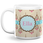 Kissing Birds 20 Oz Coffee Mug - White (Personalized)