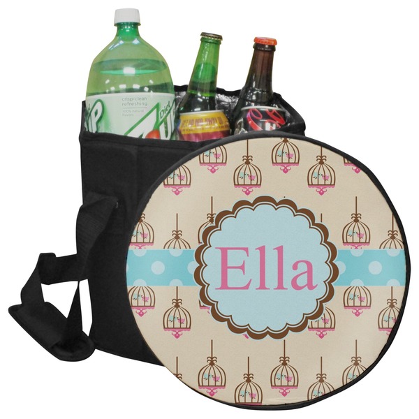 Custom Kissing Birds Collapsible Cooler & Seat (Personalized)