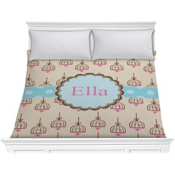 Kissing Birds Comforter - King (Personalized)