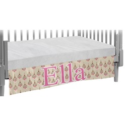 Kissing Birds Crib Skirt (Personalized)