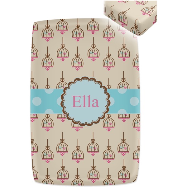 Kissing Birds Crib Fitted Sheet - Apvl