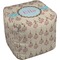 Kissing Birds Cube Poof Ottoman (Top)
