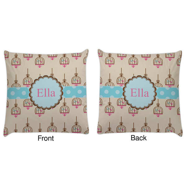 Kissing Birds Decorative Pillow Case - Approval