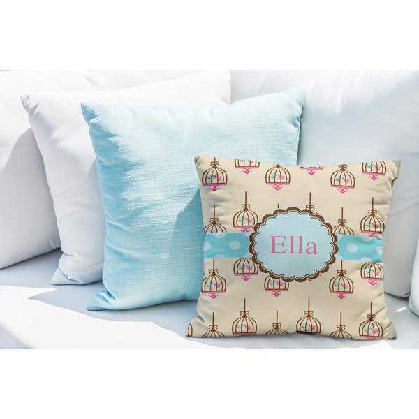 Kissing Birds Decorative Pillow Case - LIFESTYLE 2
