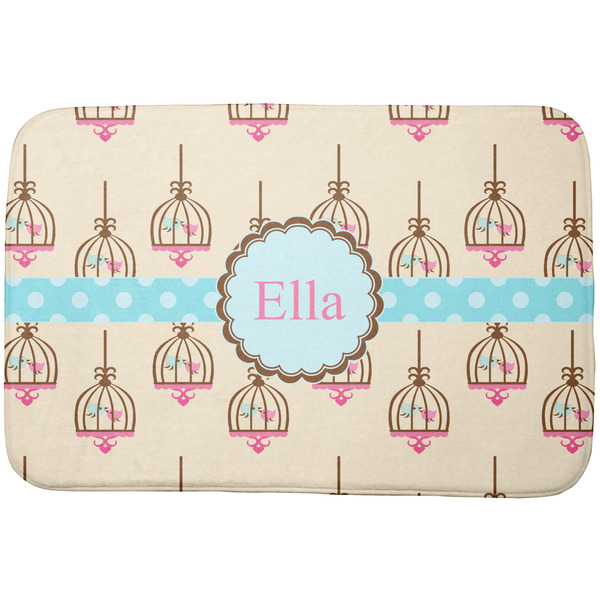 Custom Kissing Birds Dish Drying Mat (Personalized)