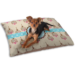 Kissing Birds Dog Bed - Small w/ Name or Text