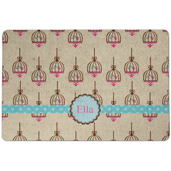 Kissing Birds Dog Food Mat w/ Name or Text