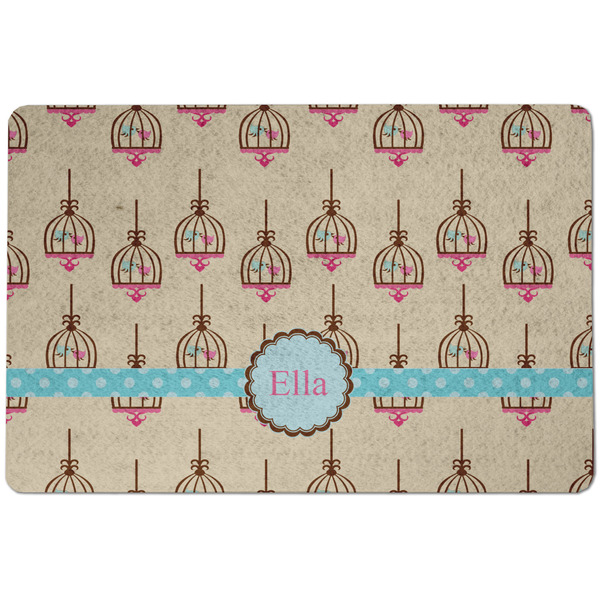 Kissing Birds Dog Food Mat - Small without bowls