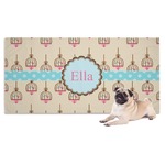 Kissing Birds Dog Towel (Personalized)