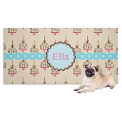 Kissing Birds Dog Towel (Personalized)