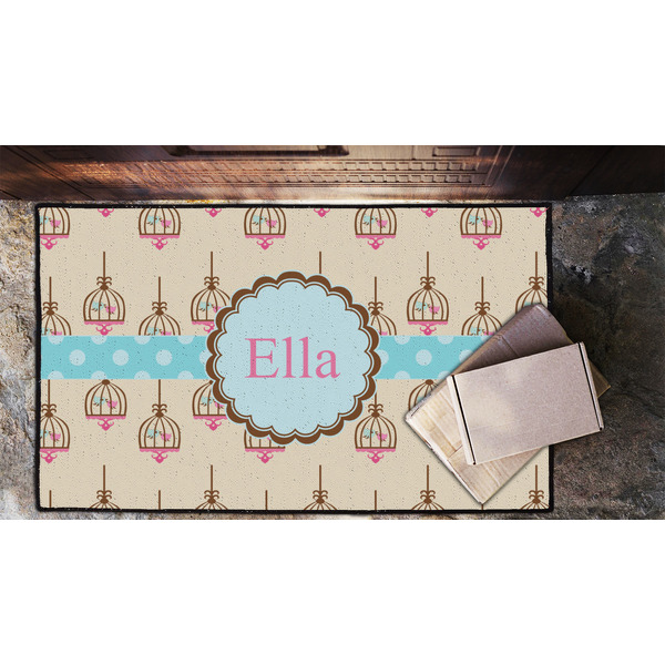 Kissing Birds Door Mat - LIFESTYLE (Lrg)