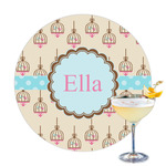 Kissing Birds Printed Drink Topper (Personalized)
