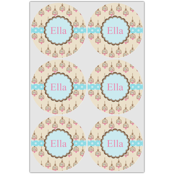 Kissing Birds Drink Topper - XLarge - Set of 6