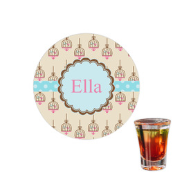 Kissing Birds Printed Drink Topper - 1.5" (Personalized)