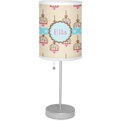 Kissing Birds 7" Drum Lamp with Shade (Personalized)