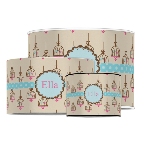 Kissing Birds Drum Lampshades - MAIN