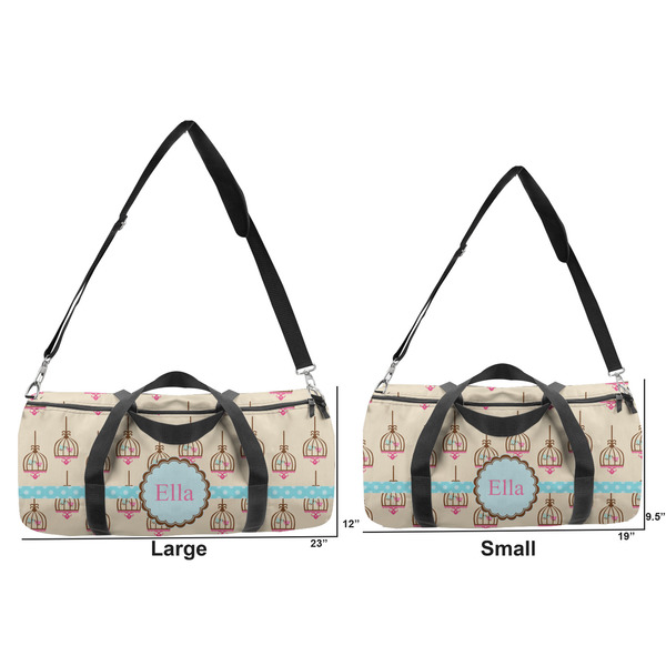 Kissing Birds Duffle Bag Small and Large