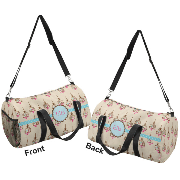 Kissing Birds Duffle bag large front and back sides