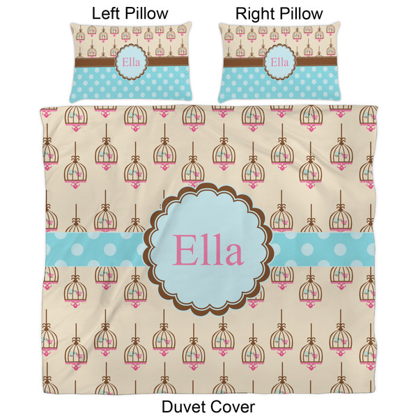 Kissing Birds Duvet Cover Set - King - Approval