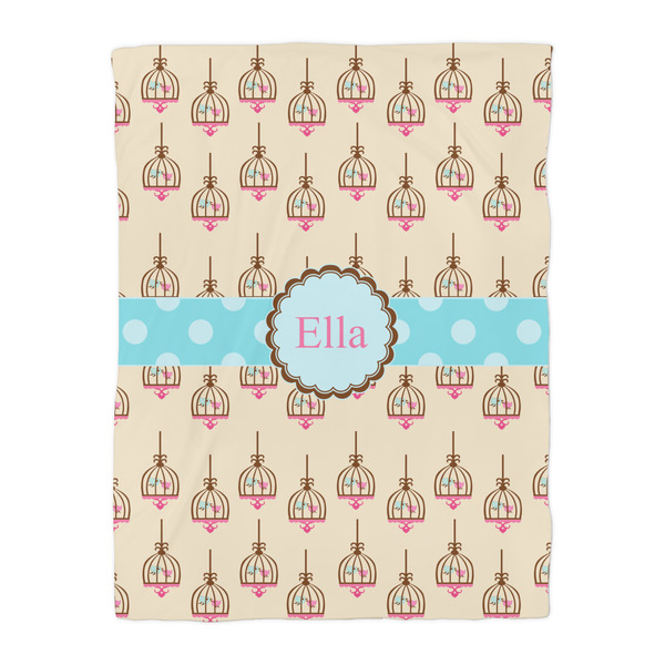 Kissing Birds Duvet Cover - Twin - Front