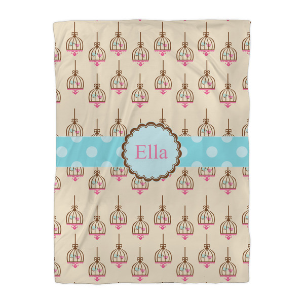 Kissing Birds Duvet Cover - Twin XL - Front