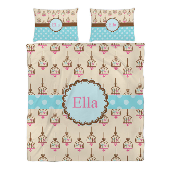 Kissing Birds Duvet cover Set - Queen - Alt Approval