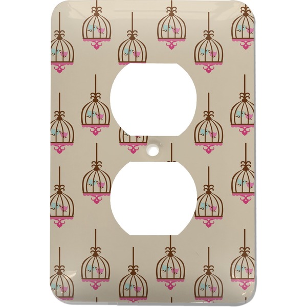 Custom Kissing Birds Electric Outlet Plate