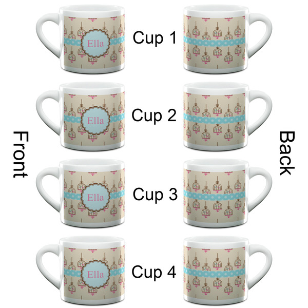 Kissing Birds Espresso Cup - 6oz (Double Shot Set of 4) APPROVAL